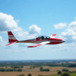 Avion rc en vol
