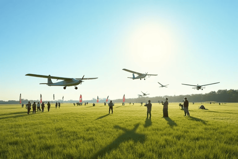 Vol en patrouille avion rc