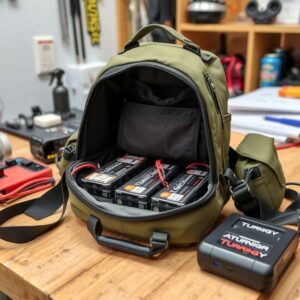 Sacoche ignifugée pour recharger les batteries