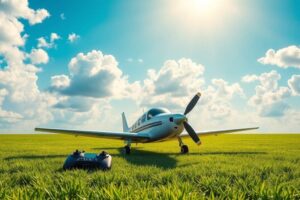 un-avion-rc-trainer-aile-haute-raliste-et-dtaill-pos-sur-une-piste-herbeuse-verdoyante-c