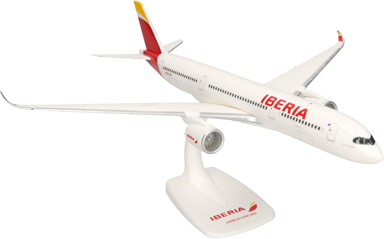 Herpa Maquette Avion Iberia Airbus A350-900 – EC-MXV “Plácido Domingo”, echelle 1/200, Snap-fit Model, pièce de Collection, d'avion avec Support, Figurine Plastique - Échelle 1:200 - image 5