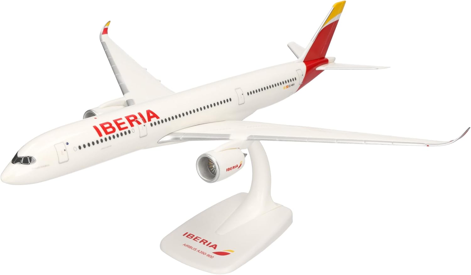 Herpa Maquette Avion Iberia Airbus A350-900 – EC-MXV “Plácido Domingo”, echelle 1/200, Snap-fit Model, pièce de Collection, d'avion avec Support, Figurine Plastique - Échelle 1:200 - image 2