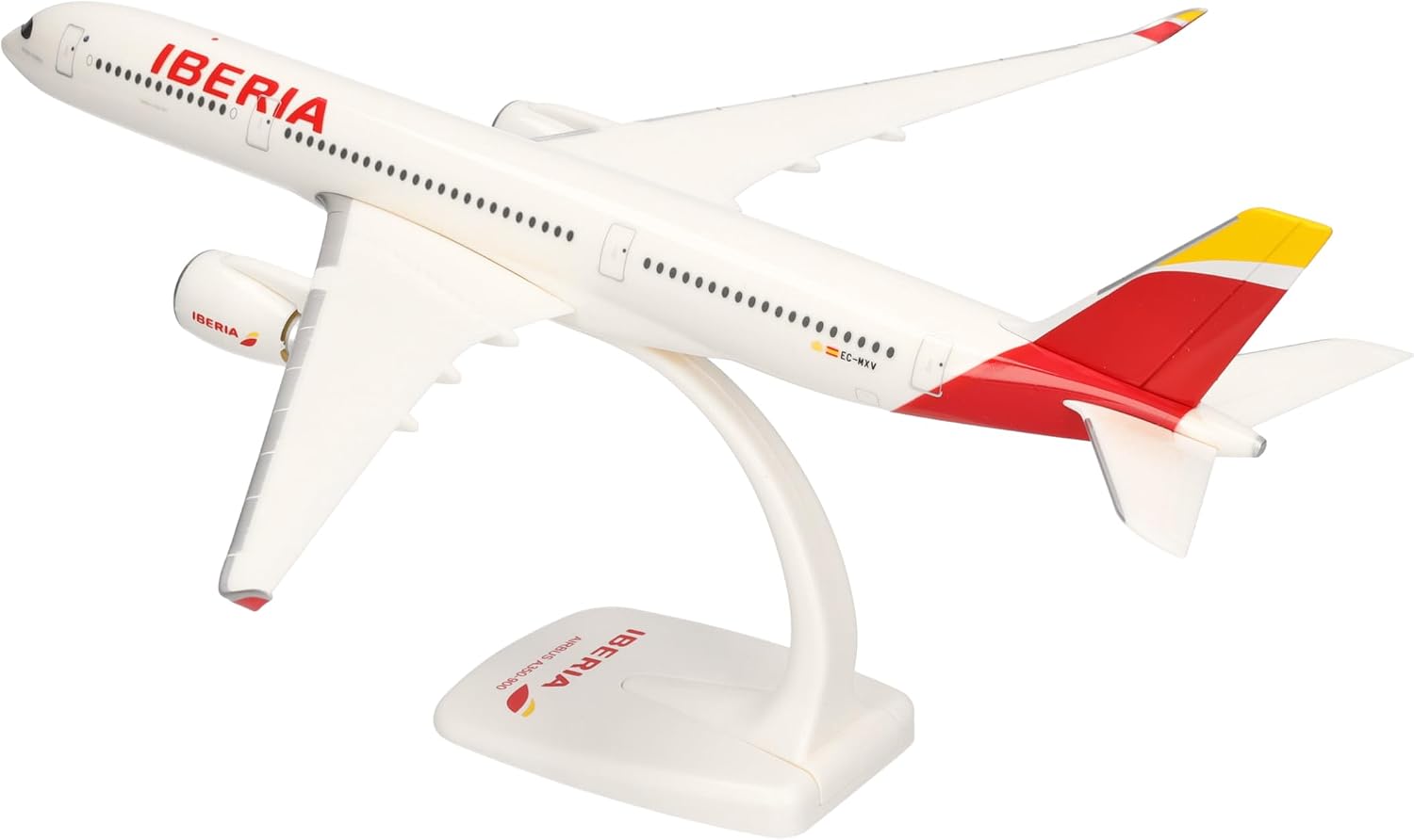 Herpa Maquette Avion Iberia Airbus A350-900 – EC-MXV “Plácido Domingo”, echelle 1/200, Snap-fit Model, pièce de Collection, d'avion avec Support, Figurine Plastique - Échelle 1:200 - image 6