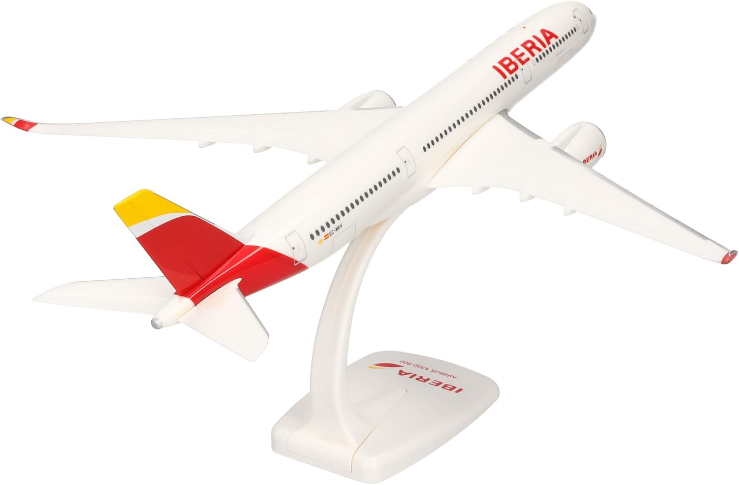 Herpa Maquette Avion Iberia Airbus A350-900 – EC-MXV “Plácido Domingo”, echelle 1/200, Snap-fit Model, pièce de Collection, d'avion avec Support, Figurine Plastique - Échelle 1:200 - image 4