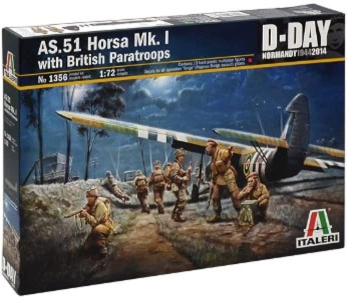 Italeri - I1356 - Maquette - Aviation - Planeur As.51 Horsa + Paras - image 2