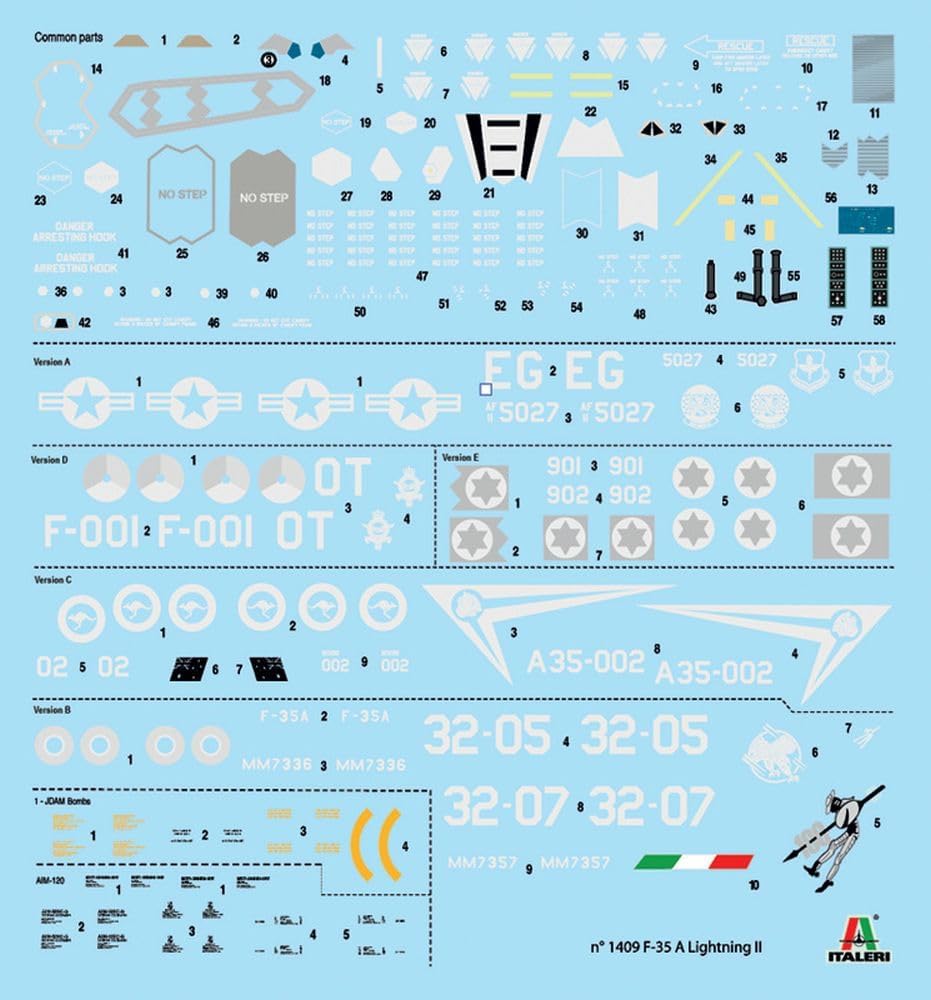 Italeri - Maquette - F-35A, I1409 - image 3