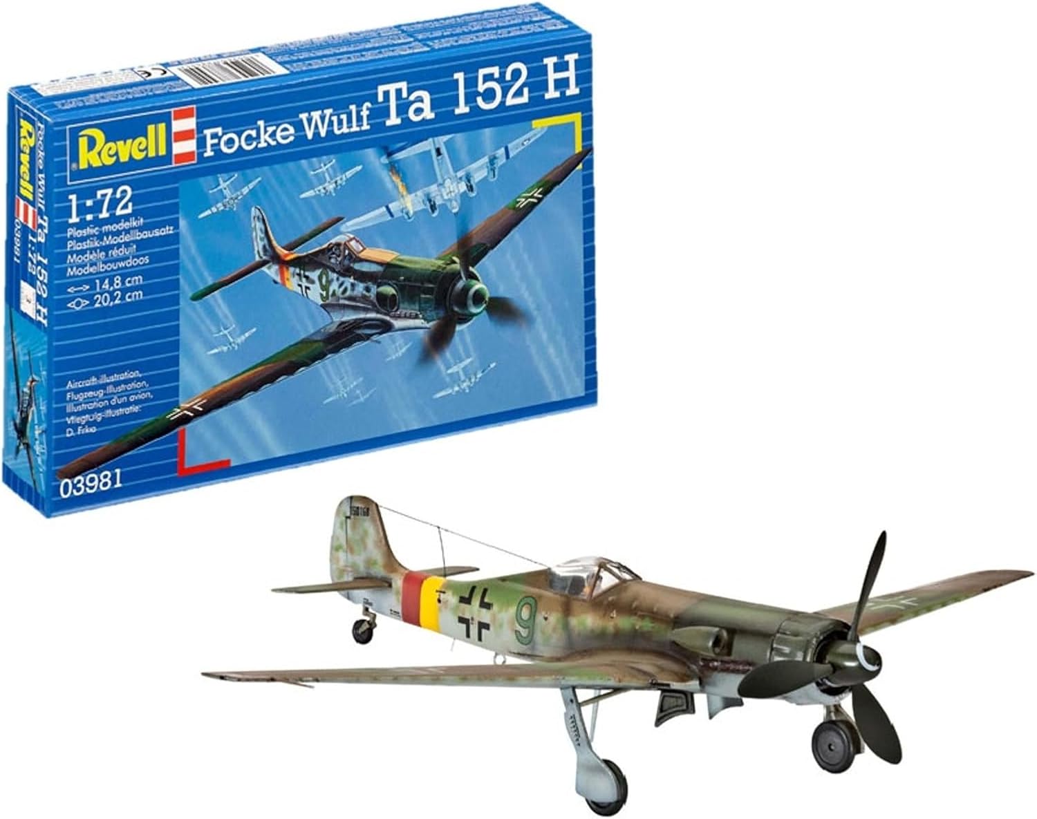 Revell Kit de Maquette d'avion Focke Wulf Ta152H Échelle 1:72 - image 2