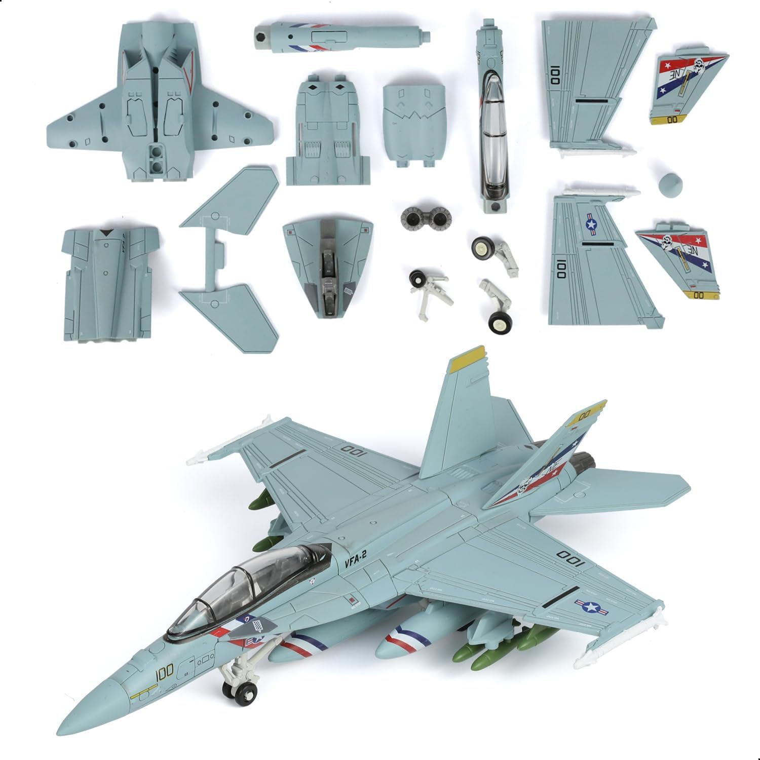 SEBUNAS A-10 Thunderbolt II Warthog, maquette en plastique très détaillée, échelle 1:72, reproduction fidèle avec schéma de peinture, cadeau de collection pour adultes et enfants (43 pièces) - image 8