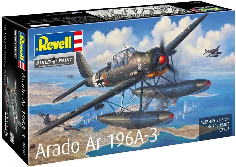 Revell 03787 Arado Ar196A-3 Seaplane Échelle 1:32 – Maquette en plastique non construit/non peint - image 3
