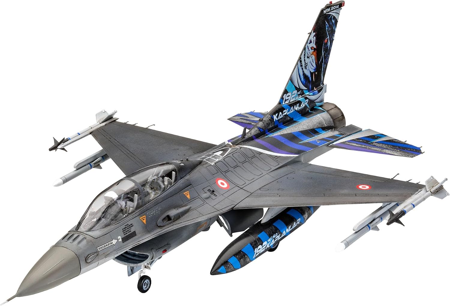 Revell-F-16D Tigermeet 2014, 1:72, 21,3 cm Maquette Avion, 03844, Multicolore - image 4