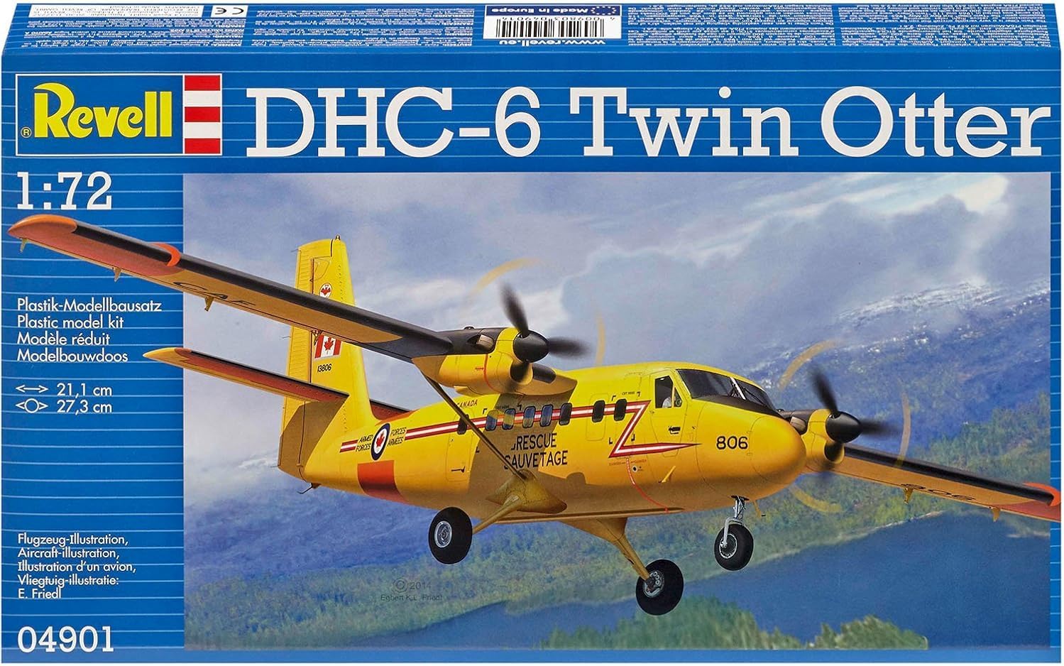 Revell - 04901 - Maquette D'aviation - DH C-6 Twin Otter - 95 Pièces, Jaune - image 3