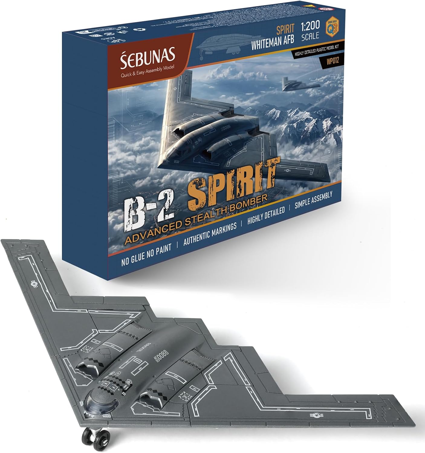 1/72 Rafale Maquette Avion de Chasse Kit Assemblage Rapide | 31 pièces avec socle cadeau garçons hommes déco bureau collection sans colle sans peinture maquette à emboîter - Échelle 1:72 - image 9