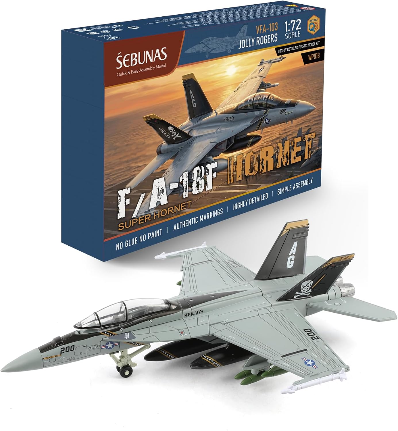 SEBUNAS A-10 Thunderbolt II Warthog, maquette en plastique très détaillée, échelle 1:72, reproduction fidèle avec schéma de peinture, cadeau de collection pour adultes et enfants (43 pièces) - image 10