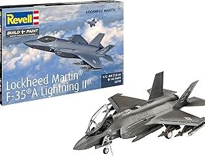 Revell 03799 Lockheed Martin F-35A Avion de Chasse à l&rsquo;échelle 1:72 Maquette en Plastique Non construit/Non Peint, Couleur moulée