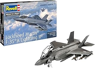 Revell 03799 Lockheed Martin F-35A Avion de Chasse à l'échelle 1:72 Maquette en Plastique Non construit/Non Peint, Couleur moulée - image 1