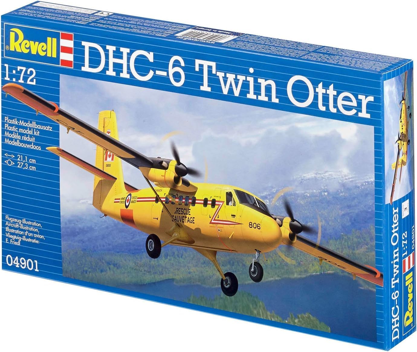 Revell - 04901 - Maquette D'aviation - DH C-6 Twin Otter - 95 Pièces, Jaune - image 11