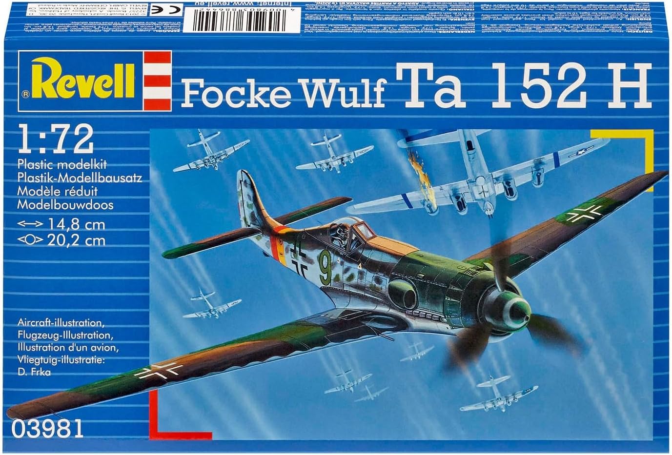 Revell Kit de Maquette d'avion Focke Wulf Ta152H Échelle 1:72 - image 8