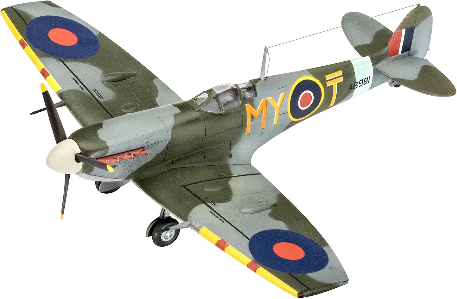 Revell 03710 - Set de 2 maquettes d'avions de Combat Bf109G-10 & Spitfire à Construire, échell 1/72 - image 5