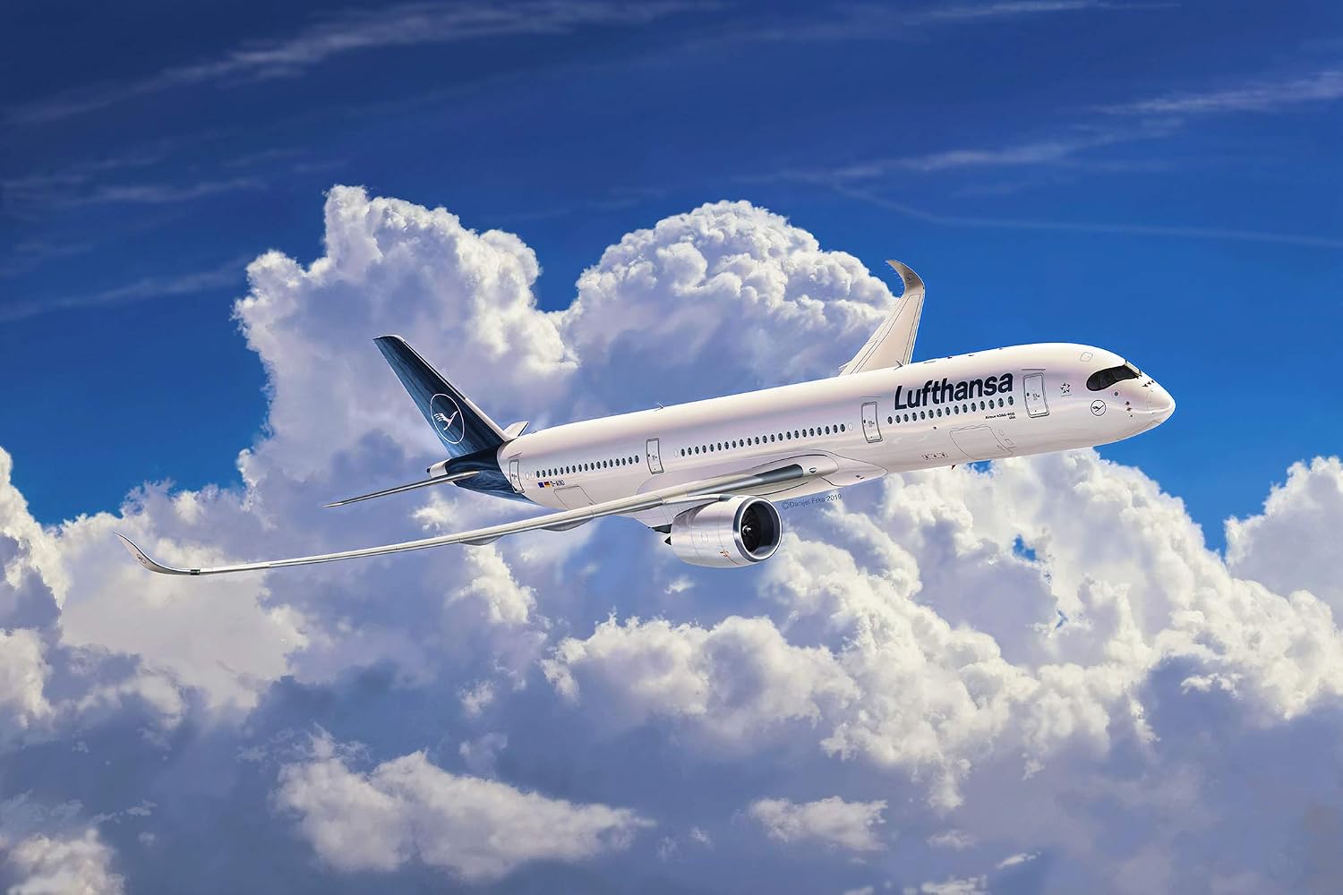 Revell 03881 Maquette d'Avion Airbus A350-900 Lufthansa, Échelle 1/144, Blanc - Échelle 1:144 - image 9