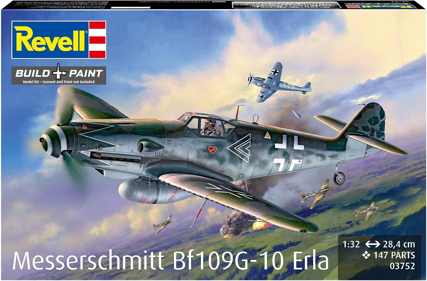 Revell 03752 Messerschmitt Bf109G-10 Erla Échelle 1:32 – Maquette en plastique non construit/non peint - image 3