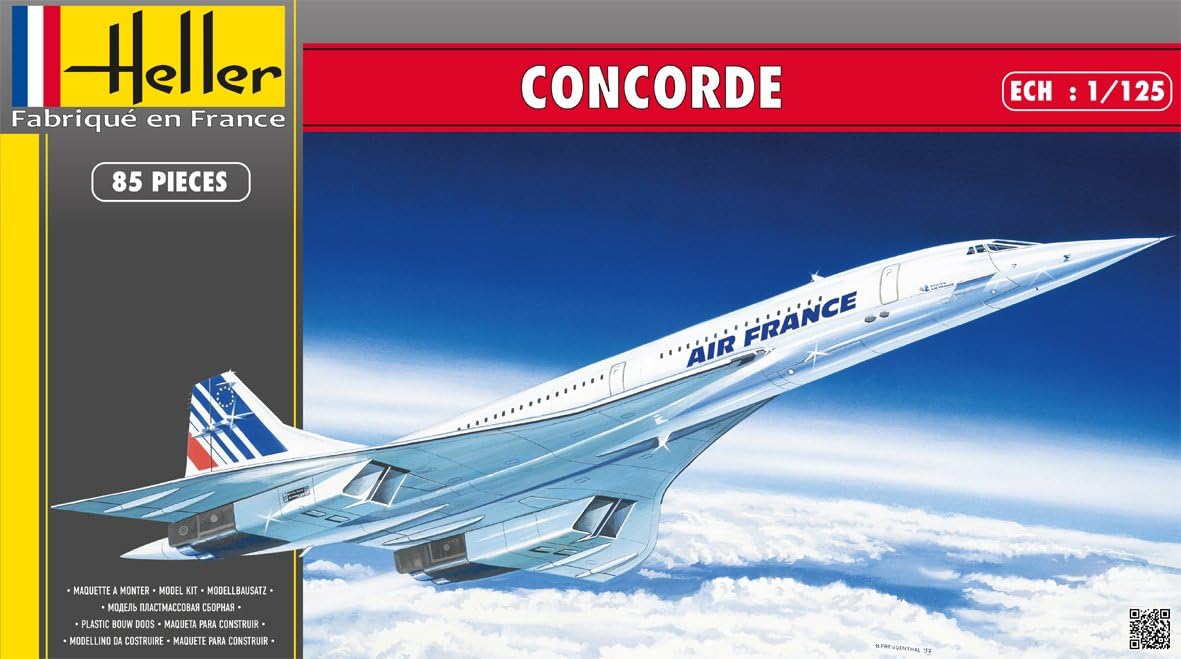 Heller - 80445 - Construction Et Maquettes - Concorde - Echelle 1/125ème - Échelle 1:125 - image 2