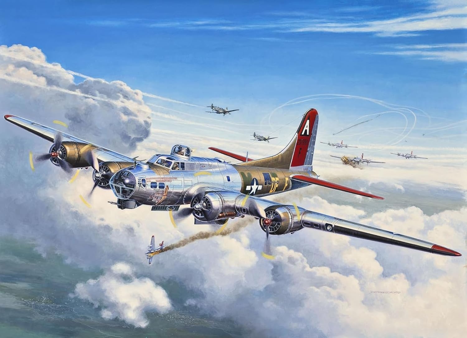 Revell - 4283 - Maquette Classique à Peindre et à Coller - B-17G Flying Fortress, Multi-colore - image 12