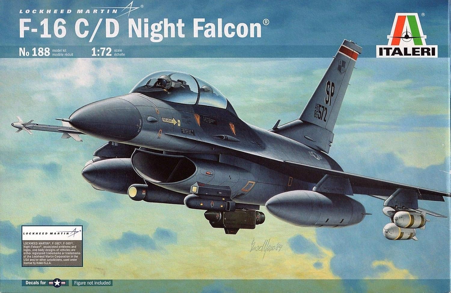 Italeri - I188 - Maquette - Aviation - F-16 C/D Night Falcon - Echelle 1:72 - image 2