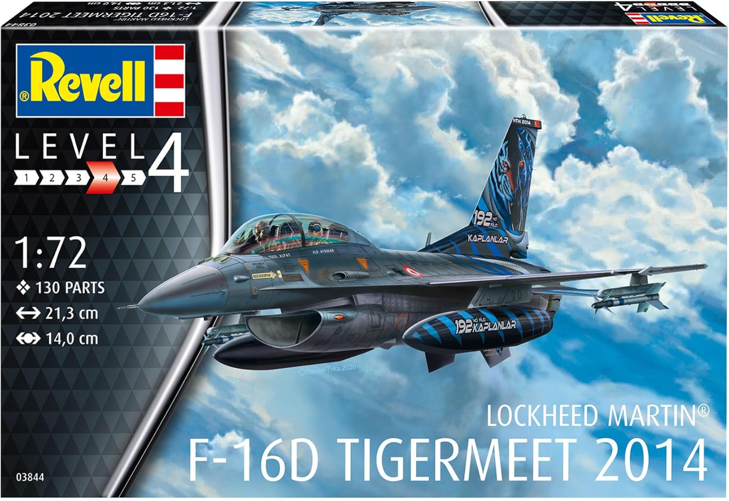 Revell-F-16D Tigermeet 2014, 1:72, 21,3 cm Maquette Avion, 03844, Multicolore - image 3