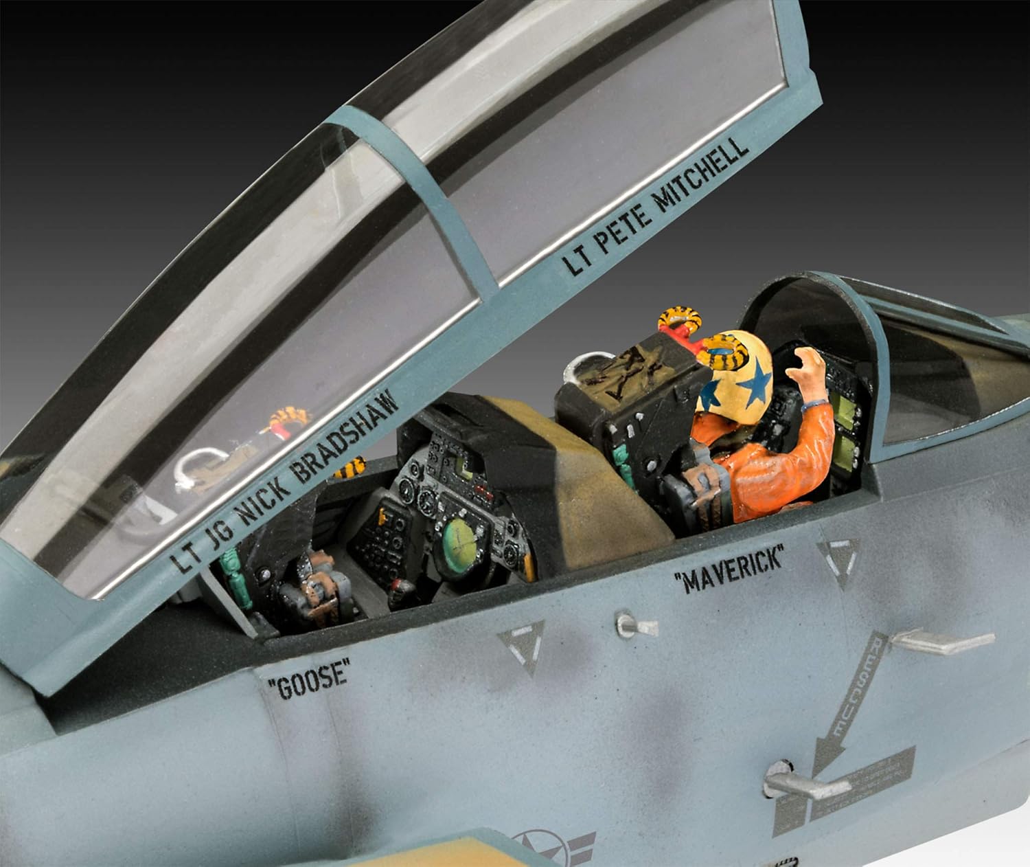 Revell-F-14 A Tomcat Top Gun Maquette, 3865, Non laqué RV03865 - Échelle 1:48 - image 4
