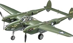 TAMIYA 300061120 Lockheed P-38F P-38G Véhicule 1:48 US P-38 F/G Lightning, réplique fidèle à l&rsquo;original, modélisme, kit de Construction en Plastique, Bricolage, Loisirs, Collage, kit Plastique,