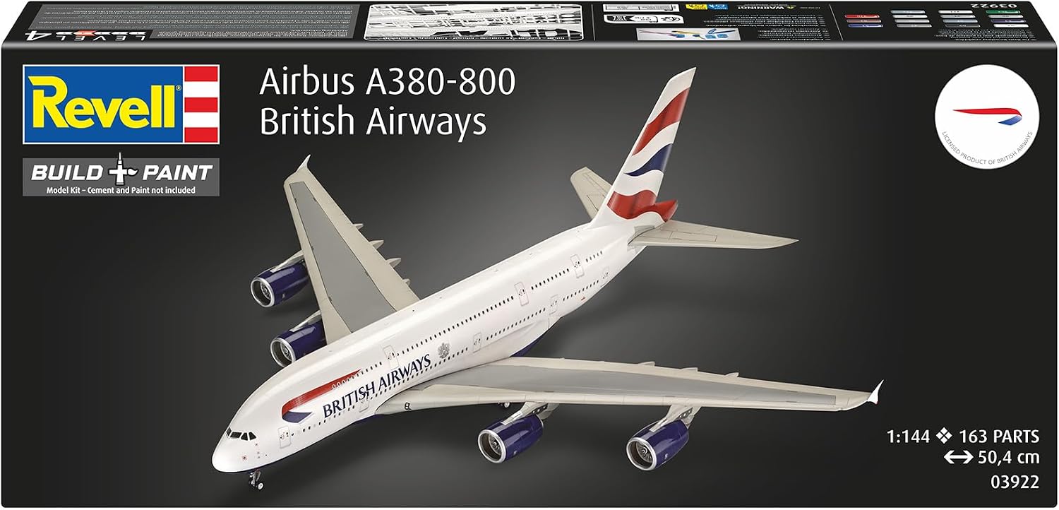 Revell 03922 Maquette A380–800 British Airways, Niveau 5, Échelle 1/144 - Échelle 1:144 - image 3