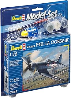 Revell - 63983 - Maquette D'aviation - Vought F4u-1d Corsair - 63 Pièces - Echelle 1/72, Bleu, Centre - Échelle 1:72 - image 1