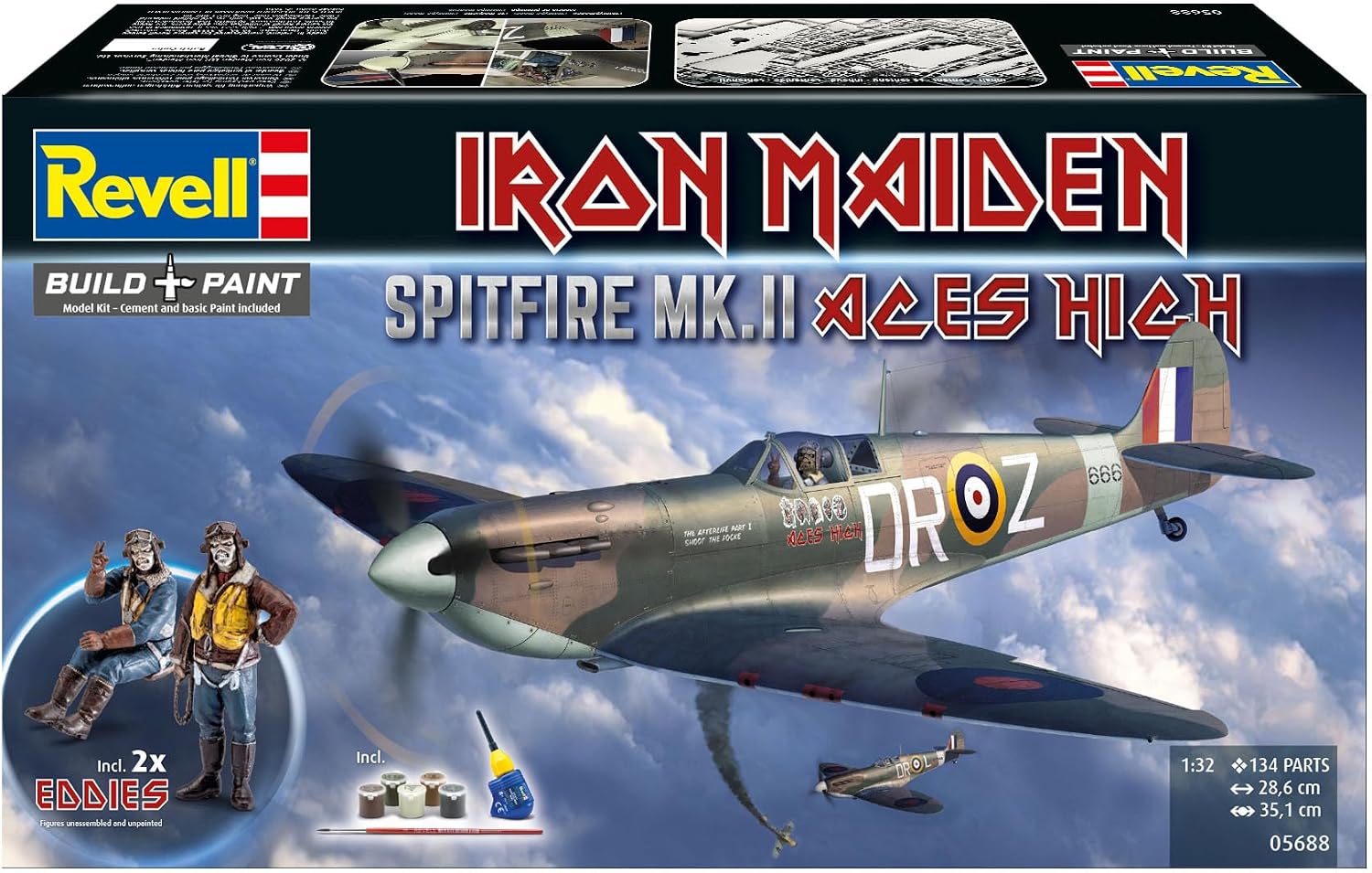 Revell 05688 Coffret Cadeau Maquette d'avion à Constrire Iron Maiden Spitfire MK. V, Échelle 1/32 - Échelle 1:32 - image 3