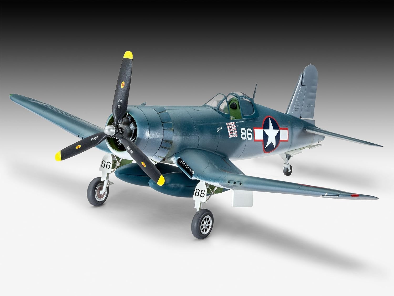 Revell - 63983 - Maquette D'aviation - Vought F4u-1d Corsair - 63 Pièces - Echelle 1/72, Bleu, Centre - Échelle 1:72 - image 4