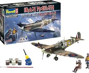 Revell 05688 Coffret Cadeau Maquette d&rsquo;avion à Constrire Iron Maiden Spitfire MK. V, Échelle 1/32 – Échelle 1:32