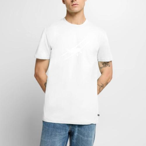 biplan sur fond noir pour amateur d'avion vintage. - T-shirt Premium bio Homme