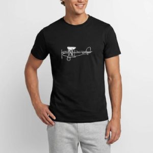 Biplan sur fond sombre pour les pilotes vintages. – T-shirt homme
