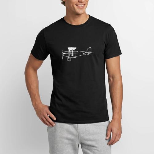 Biplan sur fond sombre pour les pilotes vintages. - T-shirt homme