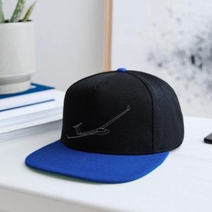 Pilote Planeur fond noir – Casquette snapback