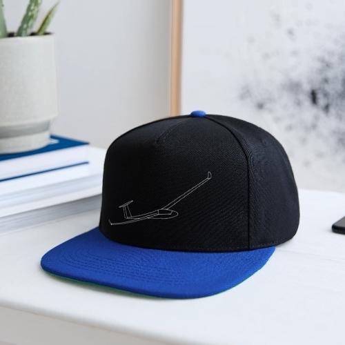 Pilote Planeur fond noir - Casquette snapback