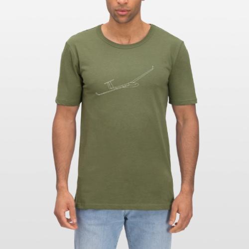 Pilote Planeur fond noir - T-shirt près du corps Homme