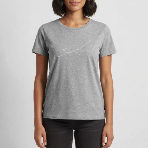 Pilote Planeur fond noir - T-shirt Premium bio Femme