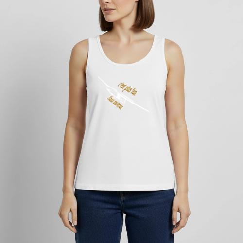 Pilote planeur fun décontracté - Débardeur bio Premium Femme
