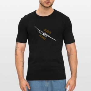 Pilote planeur fun décontracté – T-shirt près du corps Homme