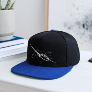 Planeur dans les nuages fond sombre – Casquette snapback
