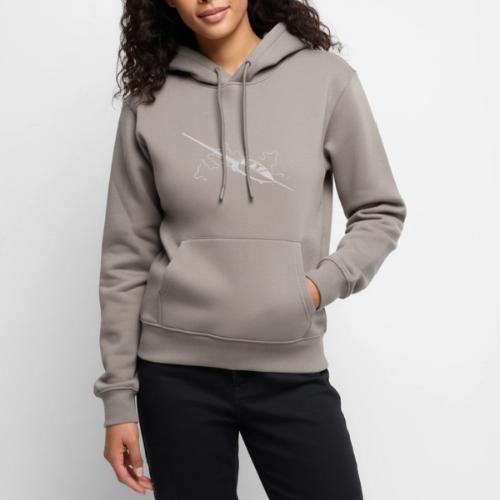 Planeur dans les nuages fond sombre - Sweat à capuche Premium bio Femme