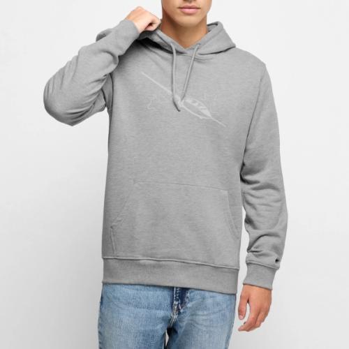 Planeur dans les nuages fond sombre - Sweat à capuche Premium bio Homme